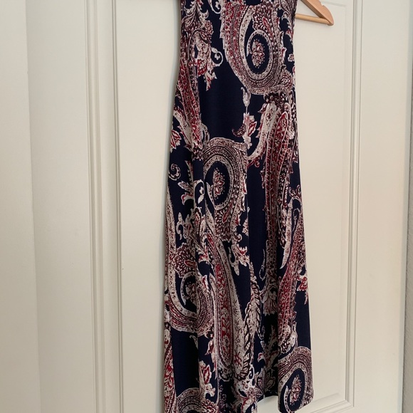 Navy Patterned Mini Dress - Picture 2 of 4